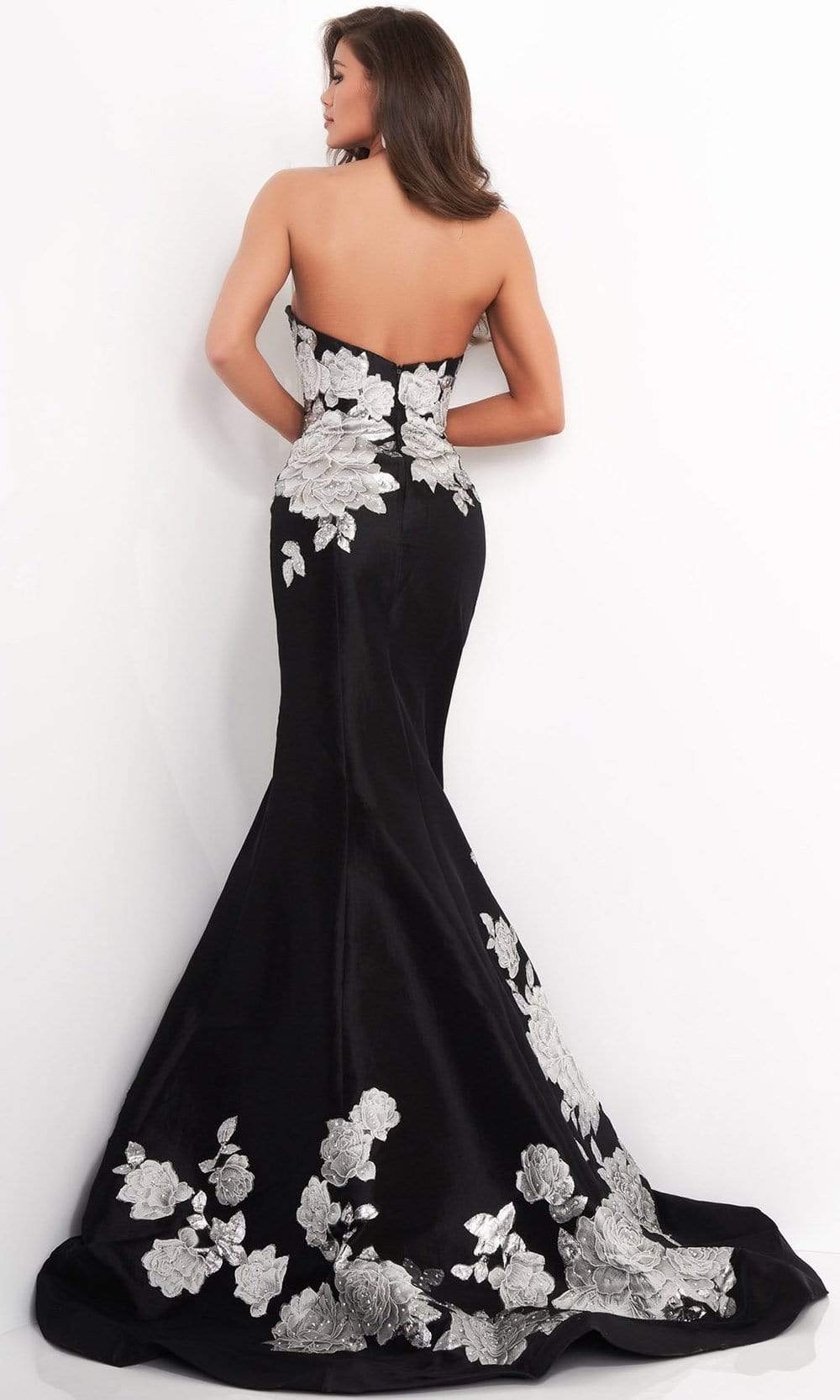 Jovani - 3917 Floral Sweetheart Mermaid Dress Evening Dresses
