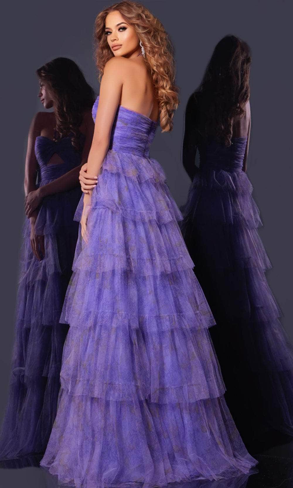 Jovani 43169 - A-Line Tiered Ruffle Prom Gown Prom Dresses