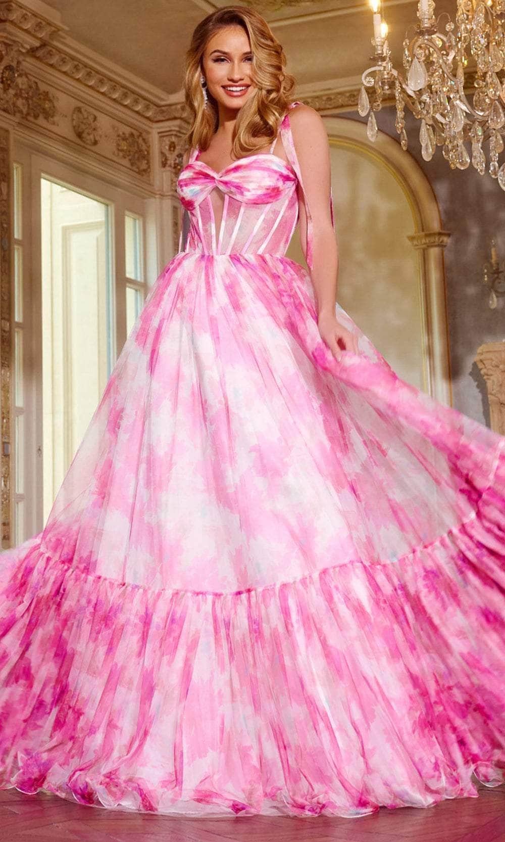 Jovani 44181 Prom Dress - Pink Multi | NewYorkDress Jovani 44181 Prom Dress - Pink Multi | NewYorkDress