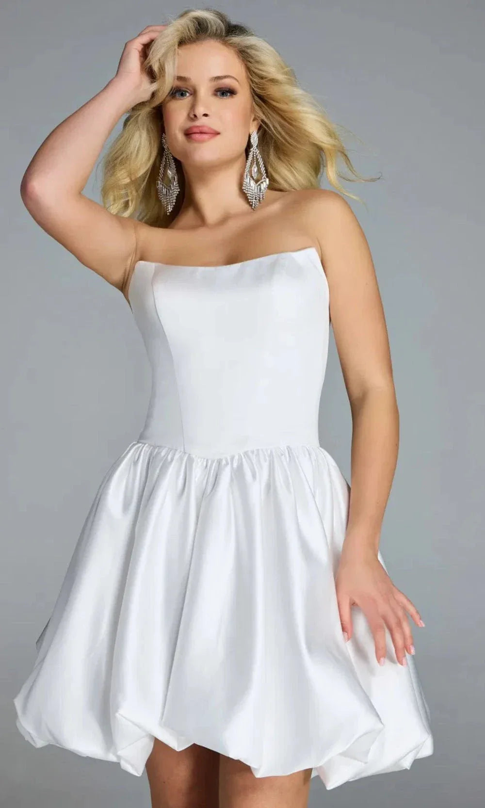 Jovani 45497 - Short Strapless A-Line Cocktail Dress Bridal Dresses