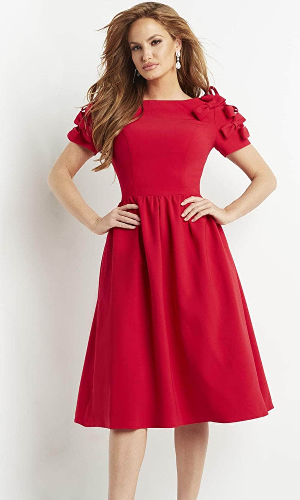 Jovani 7012 - Short Sleeve A-Line Prom Dress Cocktail Dresses