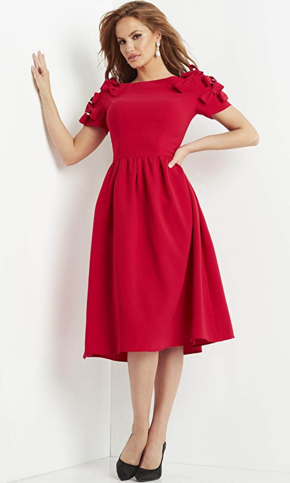 Jovani 7012 - Short Sleeve A-Line Prom Dress Cocktail Dresses