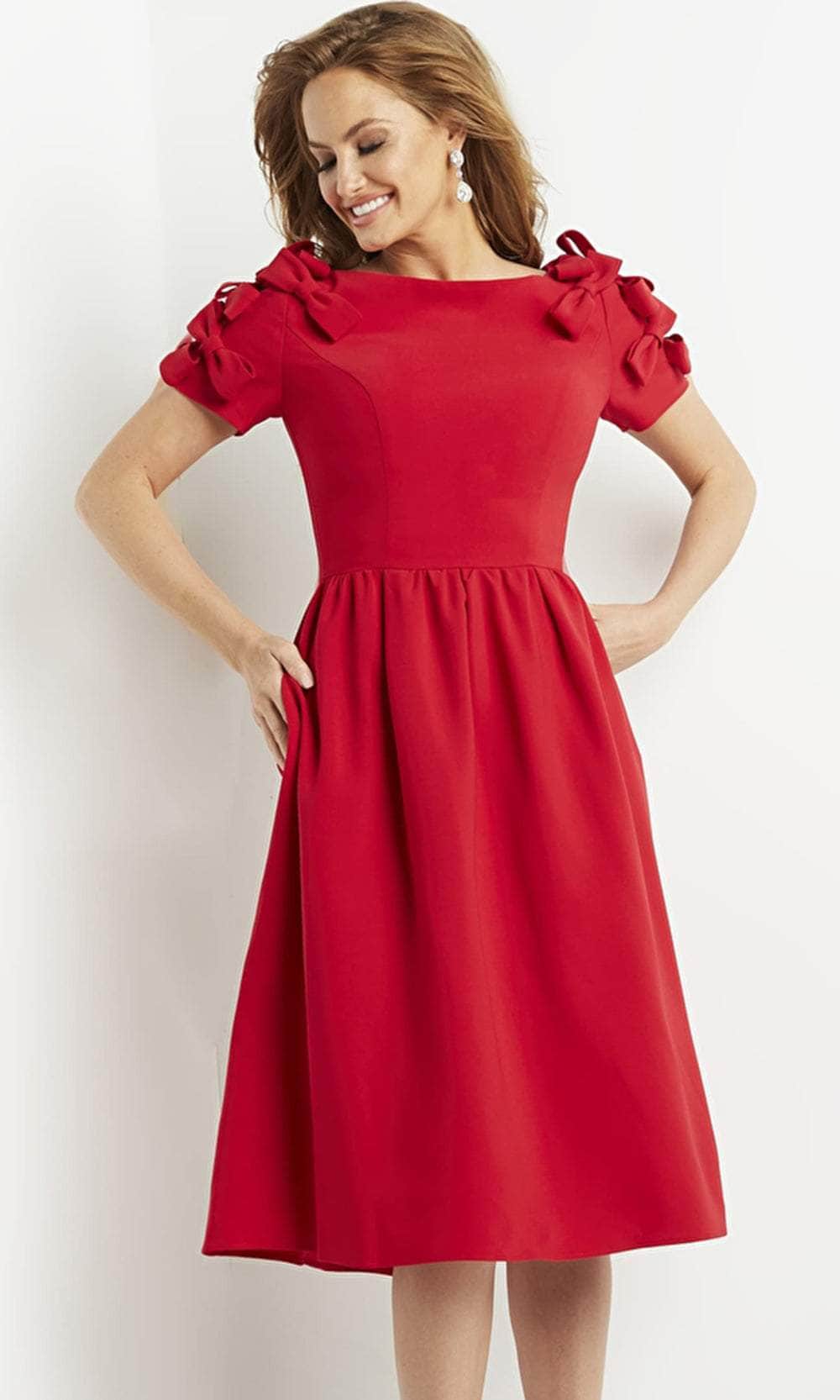 Jovani 7012 - Short Sleeve A-Line Prom Dress Cocktail Dresses