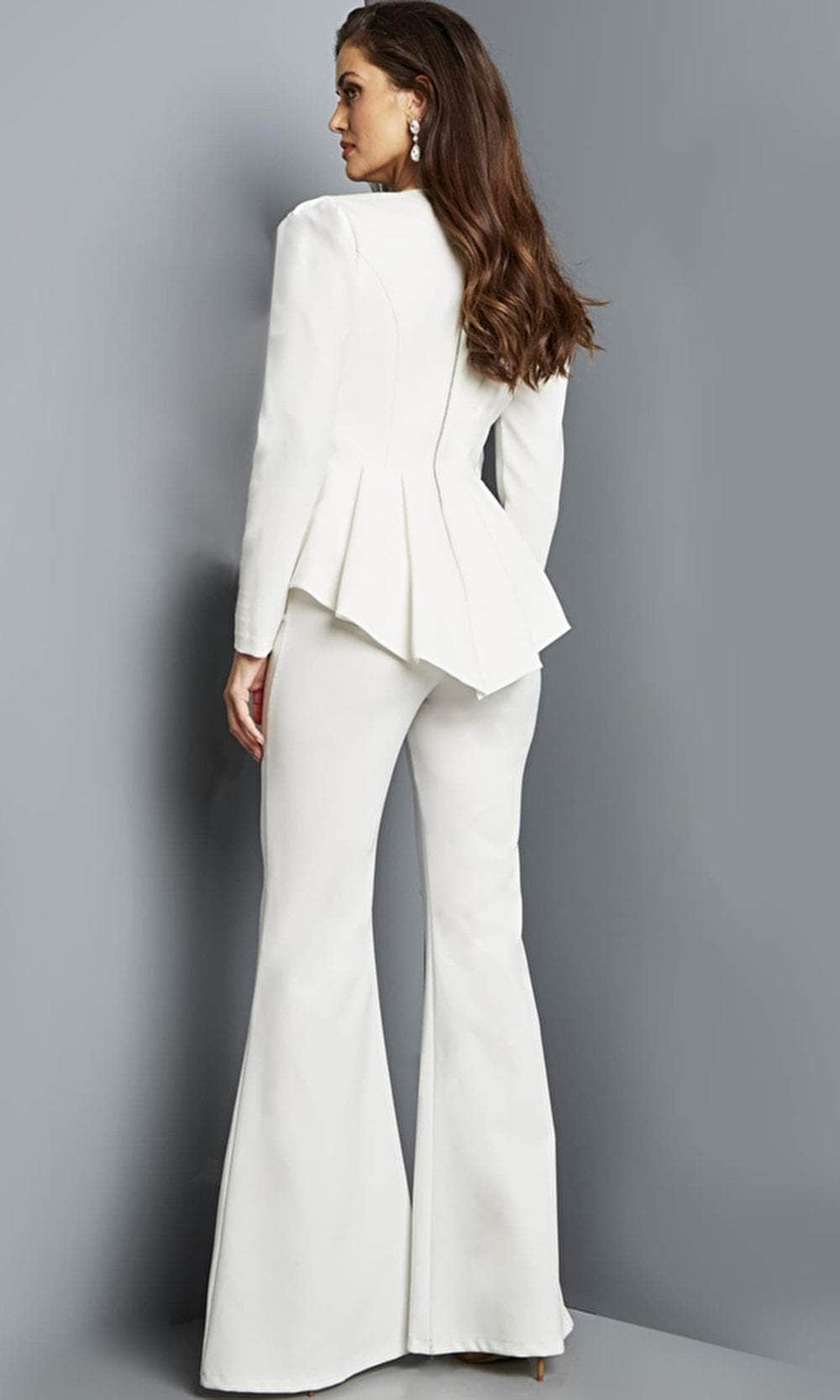 Jovani 9381 - Peplum Jacket Two-Piece Jumpsuit Jumpsuit Dresses