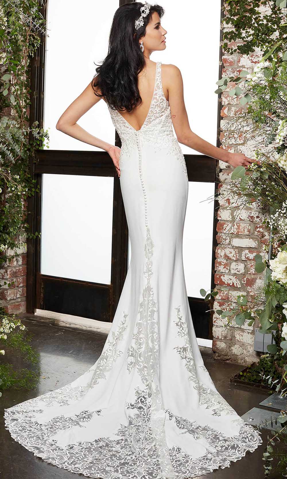 Jovani Bridal - JB06928 Lace Ornate Mermaid Bridal Gown Bridal Dresses