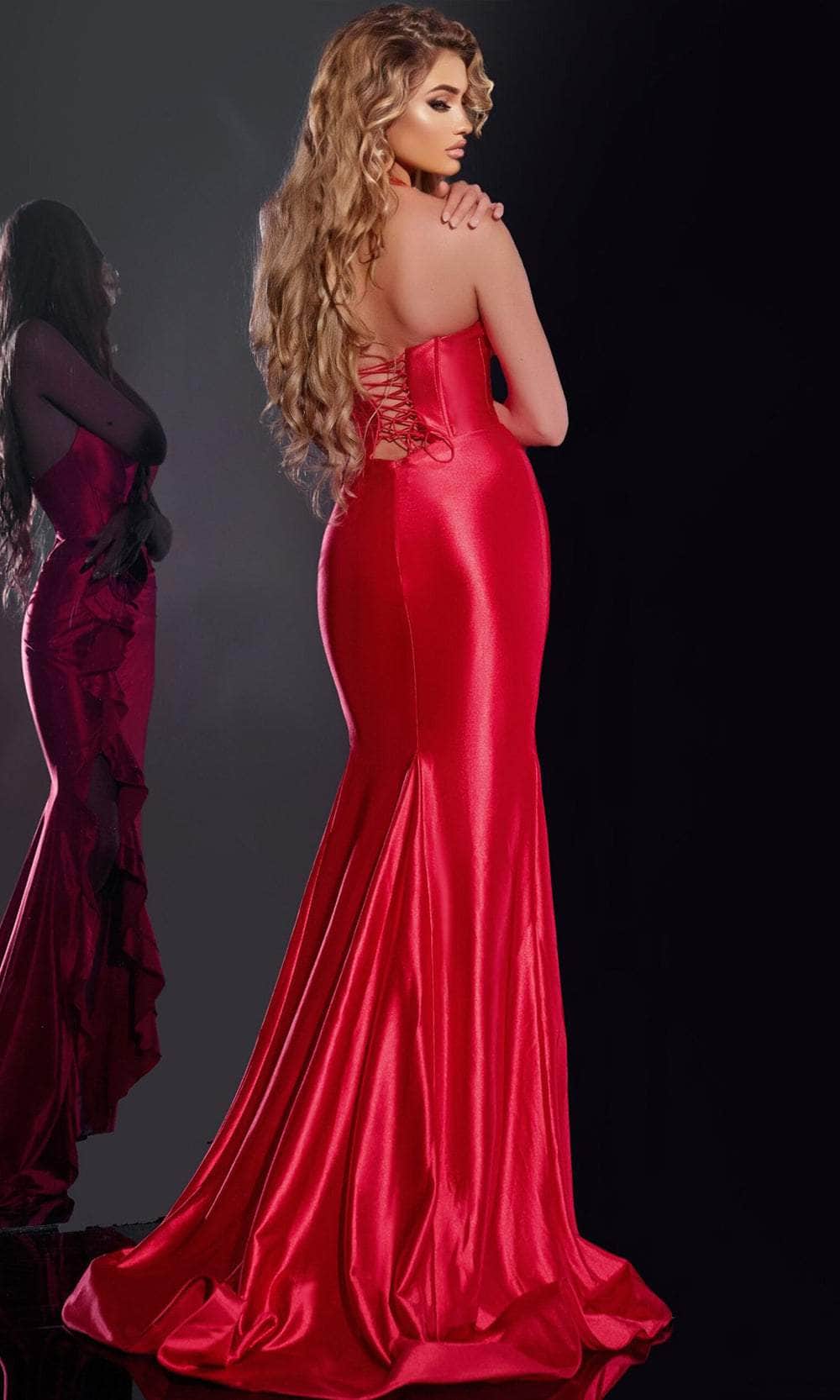 Jovani D5306 - Halter Rose Prom Dress Prom Dresses