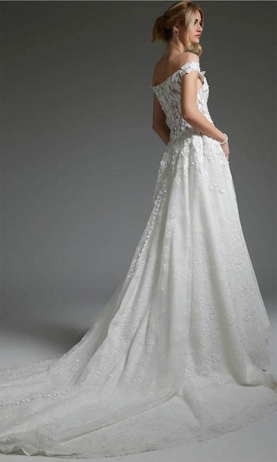 Jovani JB05402 - Applique Off Shoulder Bridal Gown Bridal Dresses