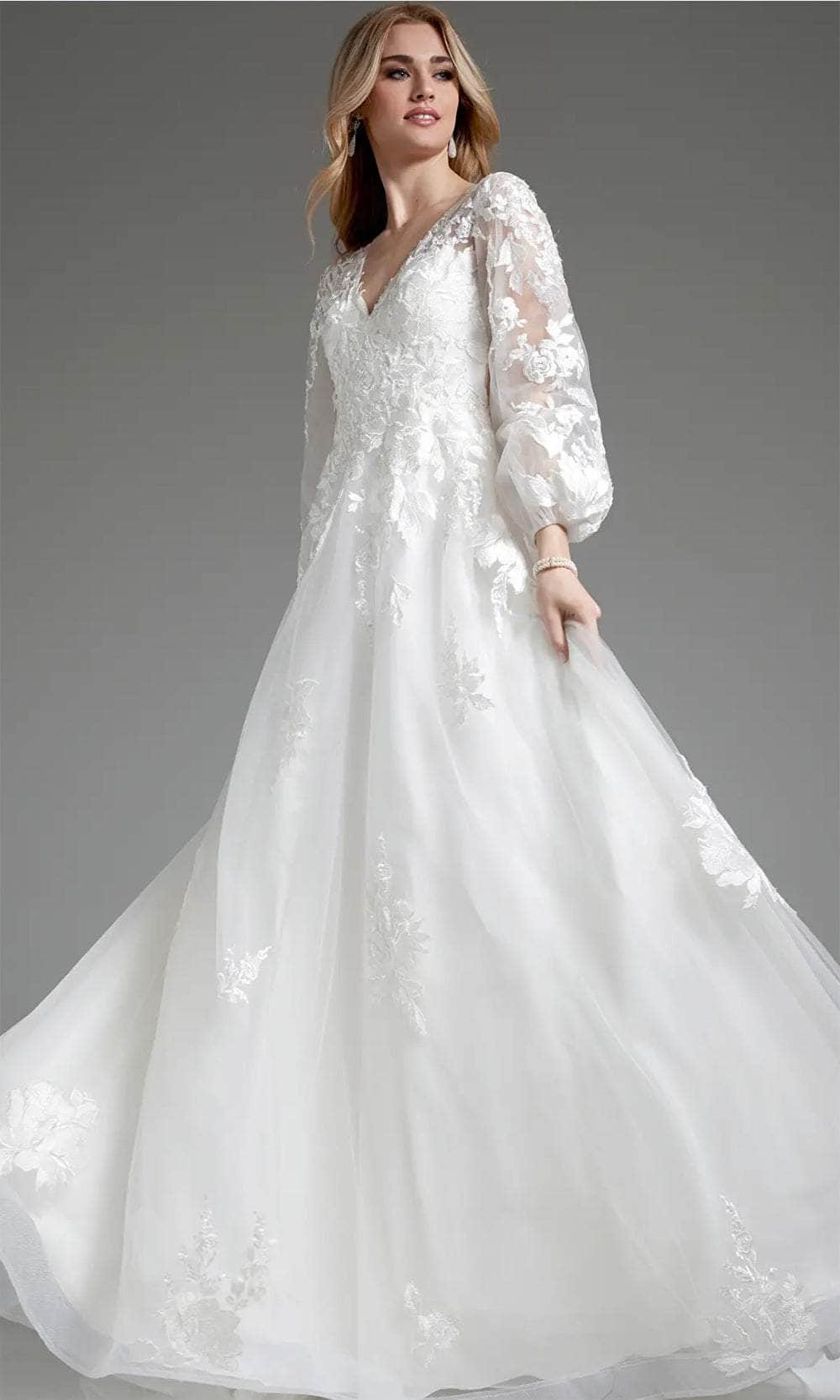 Jovani JB25731 - Bishop Sleeve Bridal Gown Bridal Dresses