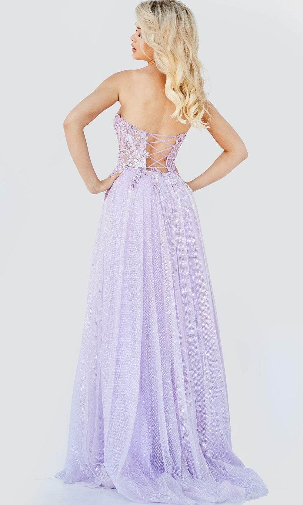 Jovani JVN07434 - Embellished Corset A-Line Prom Dress Prom Dresses