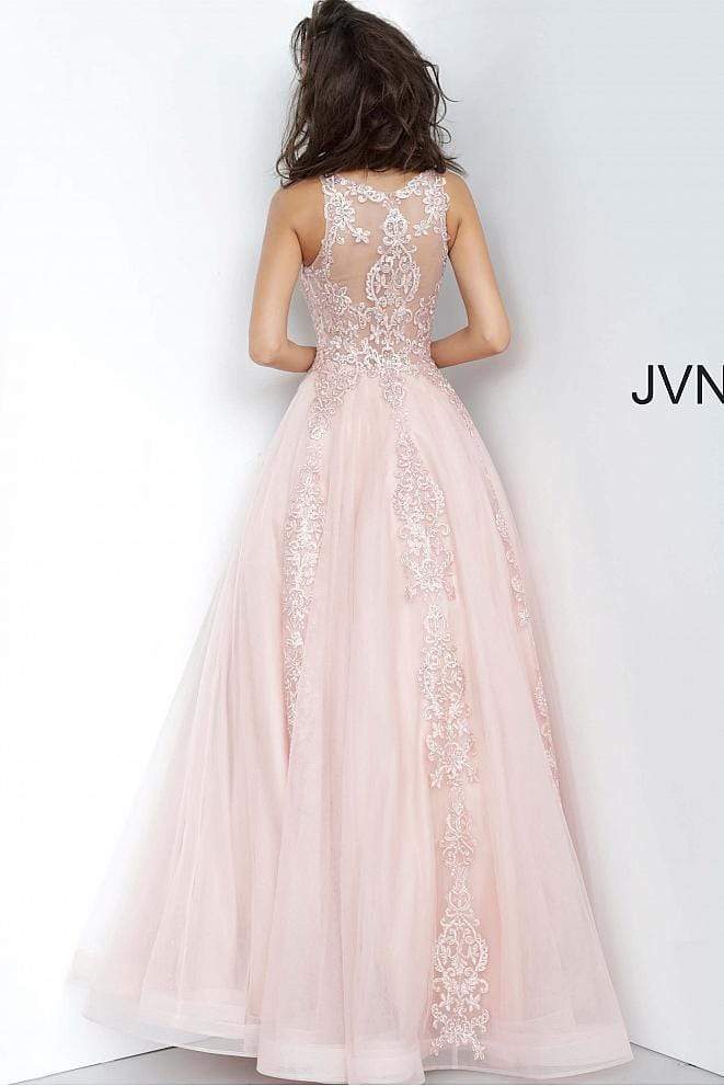 Jovani - JVN59046 Embellished Sleeveless Tulle Gown Prom Dresses