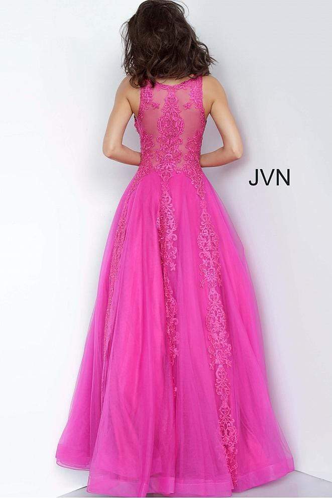 Jovani - JVN59046 Embellished Sleeveless Tulle Gown Prom Dresses
