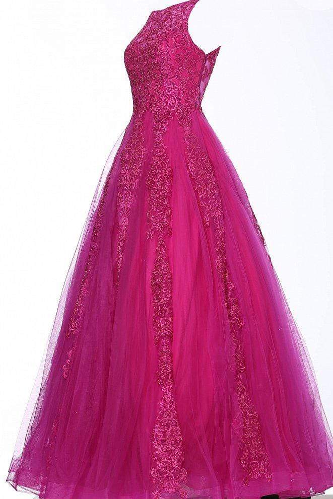 Jovani - JVN59046 Embellished Sleeveless Tulle Gown Prom Dresses
