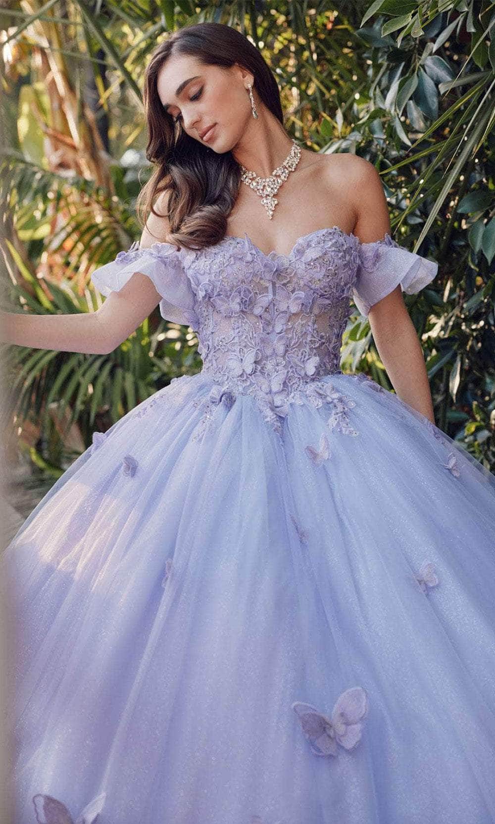 Juliet Dresses JT1448J - Butterfly Appliqued Sweetheart Ballgown Special Occasion Dresses