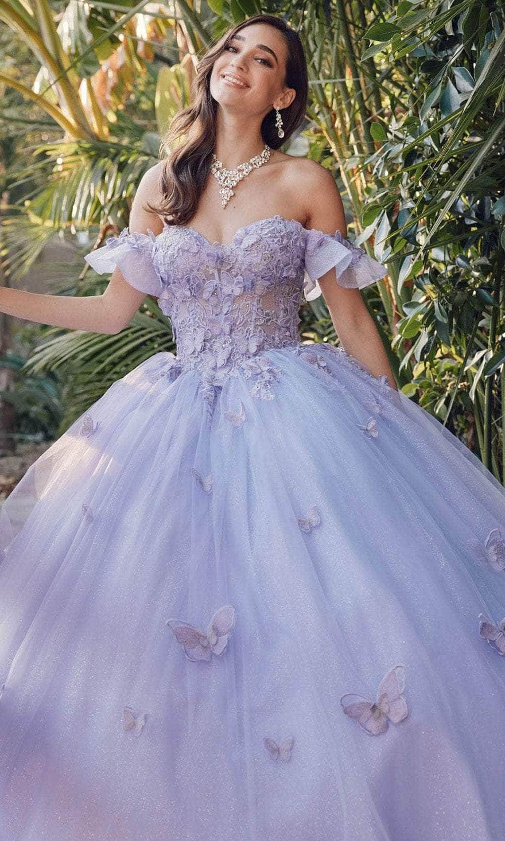 Juliet Dresses JT1448J - Butterfly Appliqued Sweetheart Ballgown Special Occasion Dresses