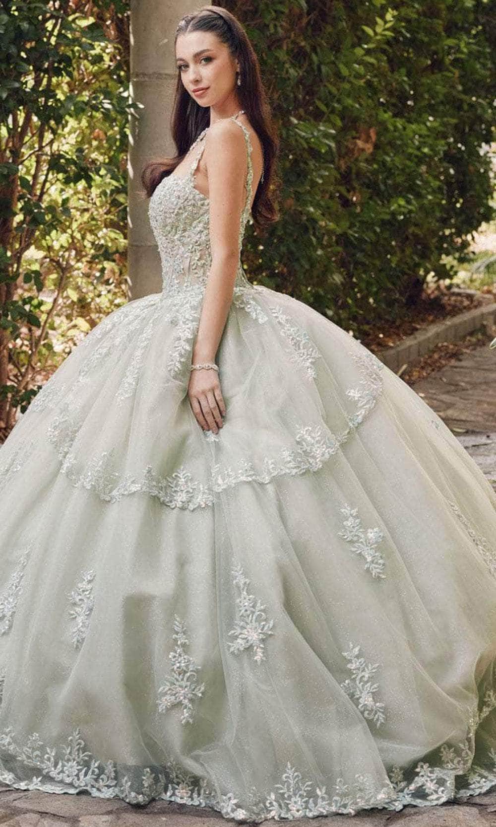 Juliet Dresses JT1450J - Beaded Embroidered Ballgown Ball Gowns