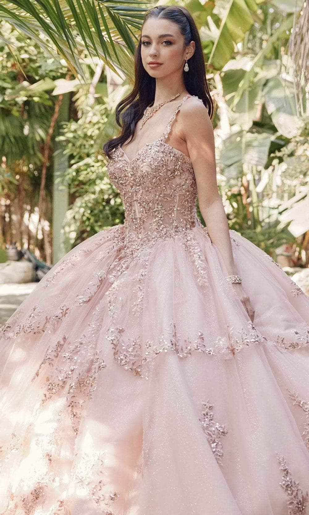 Juliet Dresses JT1450J - Beaded Embroidered Ballgown Ball Gowns