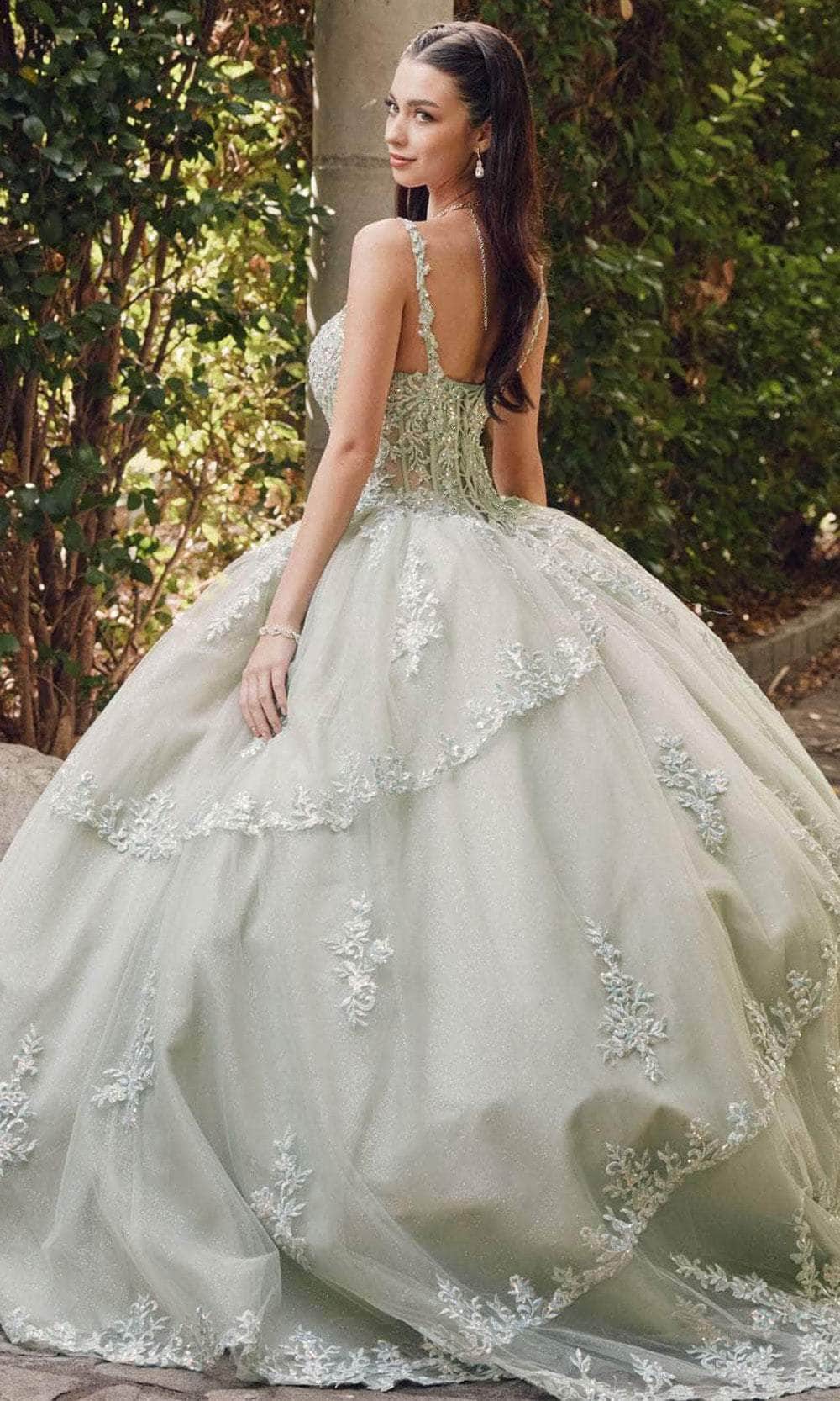 Juliet Dresses JT1450J - Beaded Embroidered Ballgown Ball Gowns