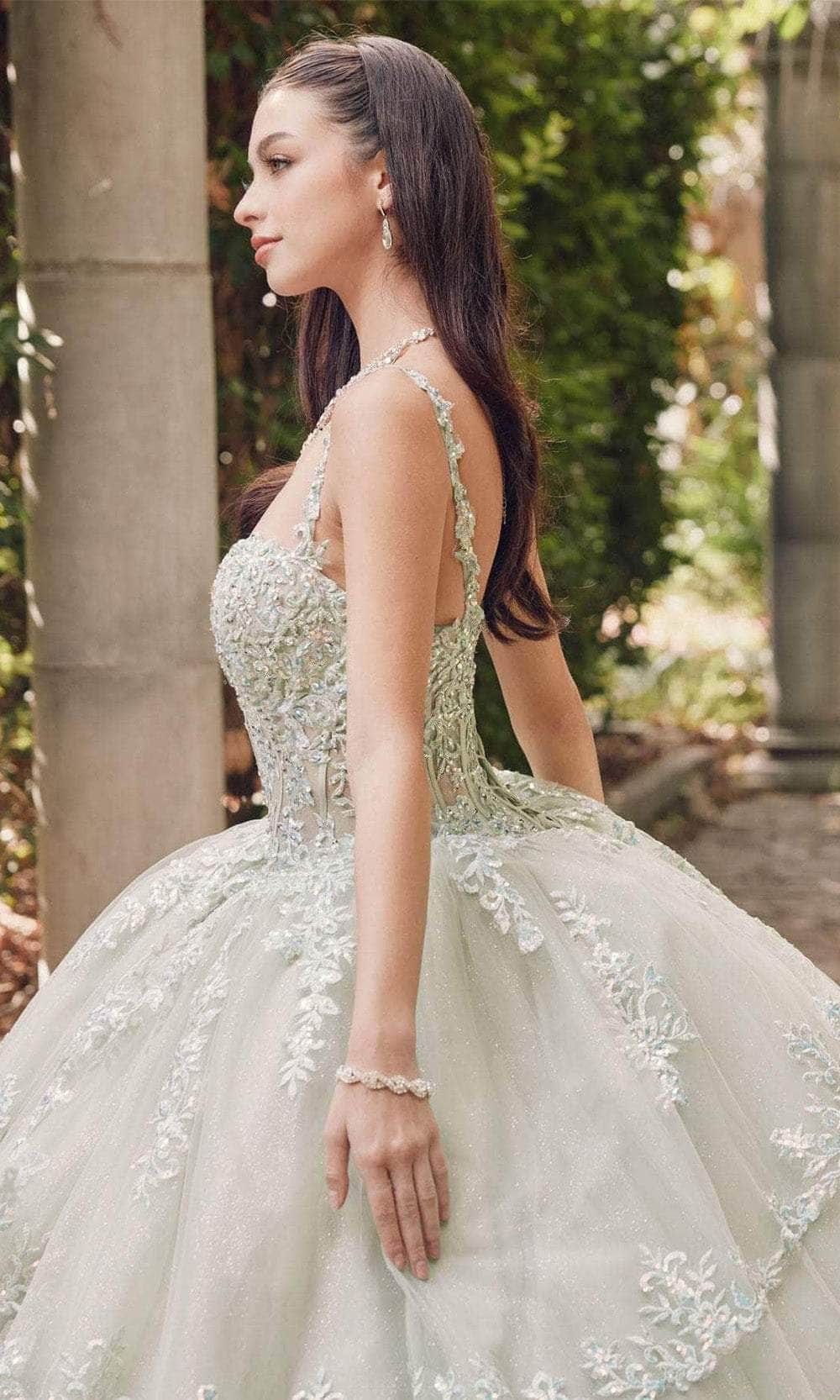 Juliet Dresses JT1450J - Beaded Embroidered Ballgown Ball Gowns
