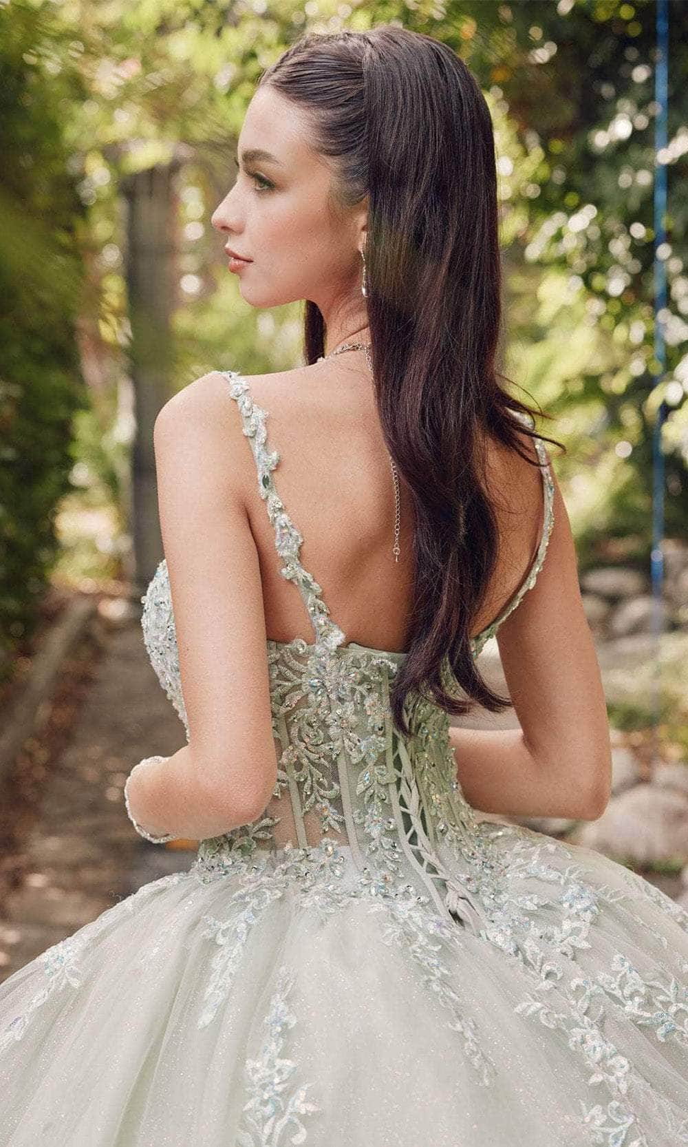 Juliet Dresses JT1450J - Beaded Embroidered Ballgown Ball Gowns