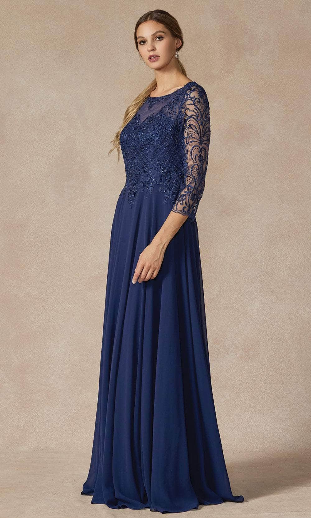 Juliet Dresses M11 - Elegant Lace Embroidered A-Line Gown Mother of the Bride Dresses