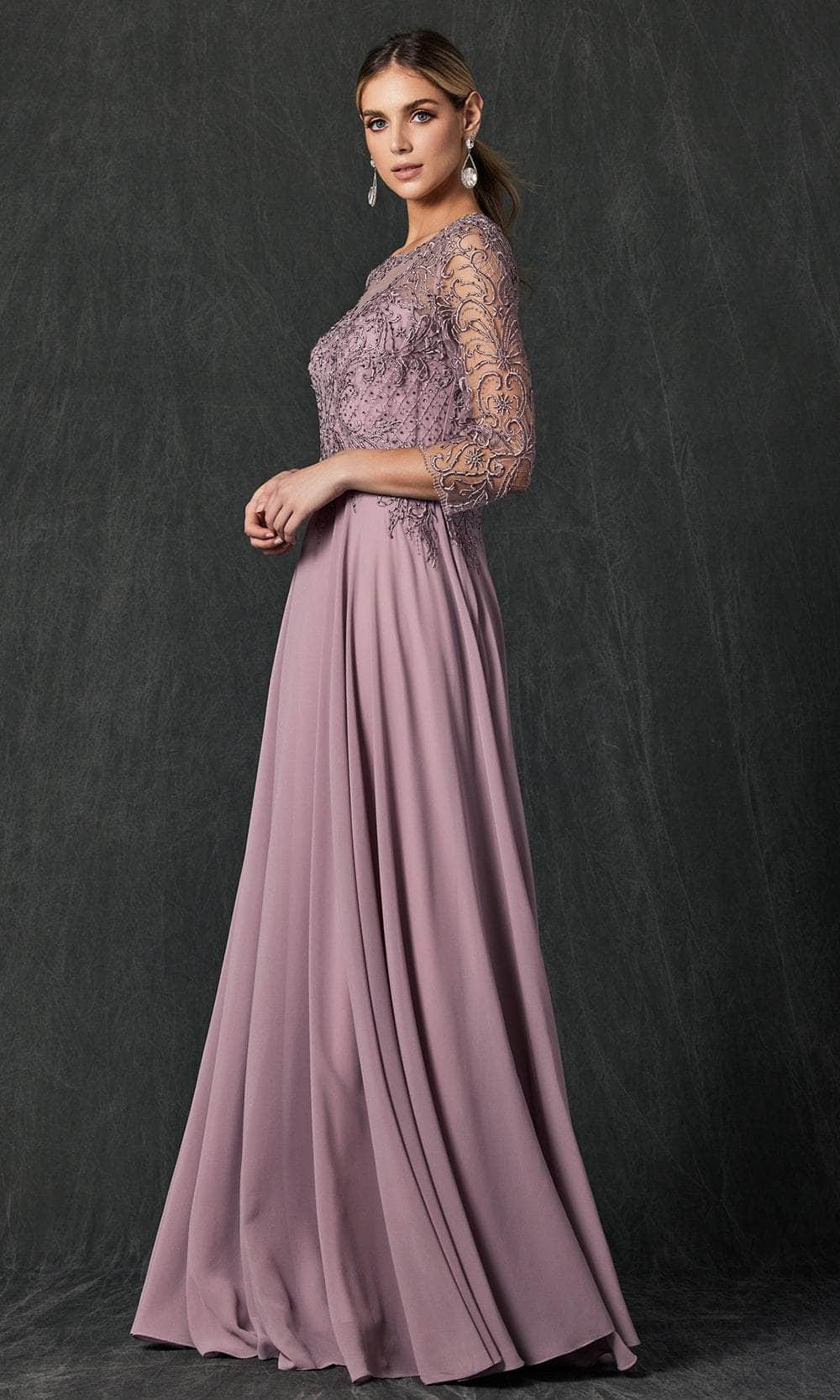 Juliet Dresses M11 - Elegant Lace Embroidered A-Line Gown Mother of the Bride Dresses