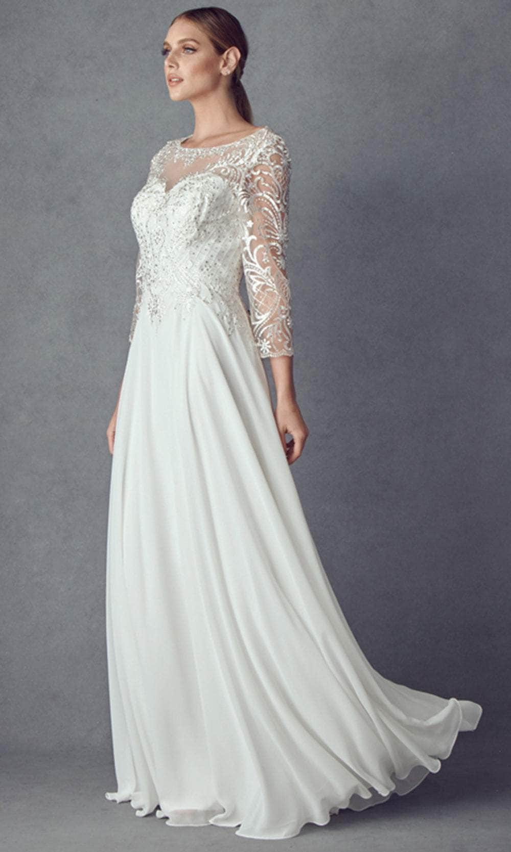 Juliet Dresses M11 - Elegant Lace Embroidered A-Line Gown Mother of the Bride Dresses