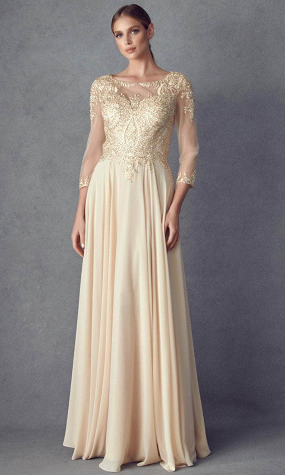 Juliet Dresses M12 - Bateau Neck A-Line Lace Gown Mother of the Bride Dresses