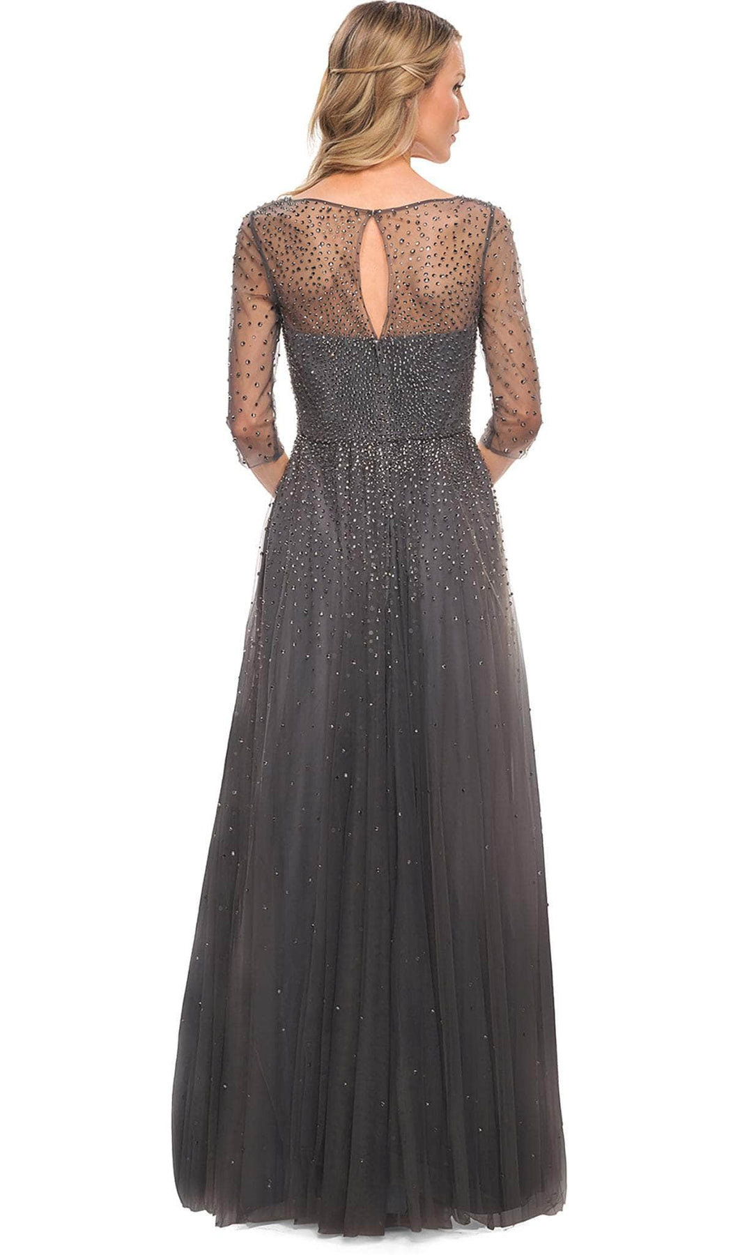 La Femme - 24894 Sheered and Sequined Evening Gown Evening Dresses