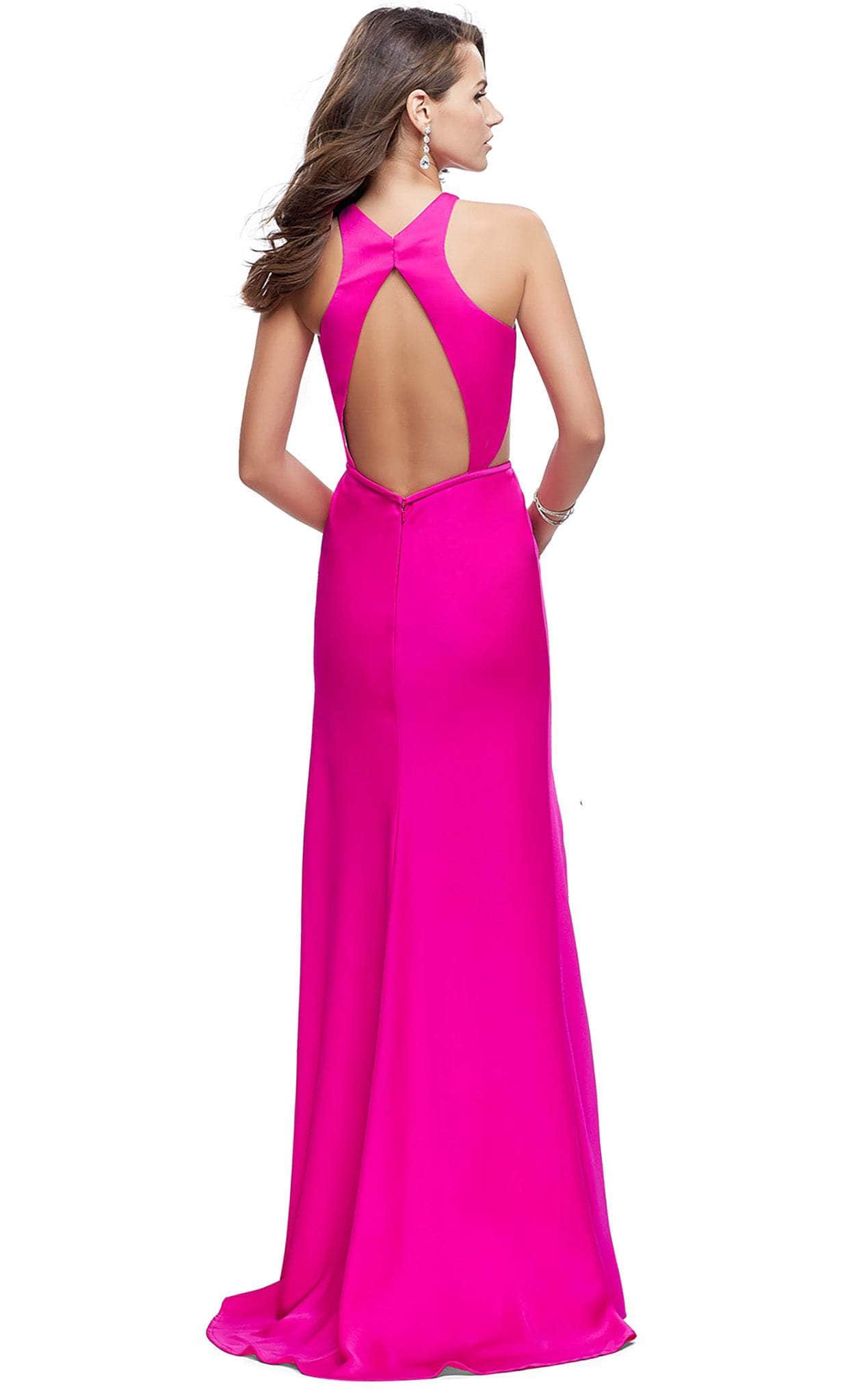 La Femme - 26005 Sleeveless Halter Sheath Dress Prom Dresses