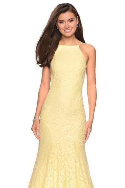 La Femme - 27289 Jewel Studded Lace Trumpet Gown Special Occasion Dress