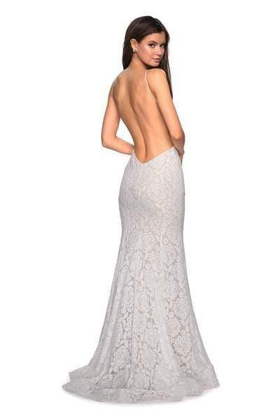 La Femme - 27289 Jewel Studded Lace Trumpet Gown Special Occasion Dress