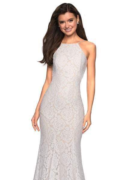 La Femme - 27289 Jewel Studded Lace Trumpet Gown Special Occasion Dress