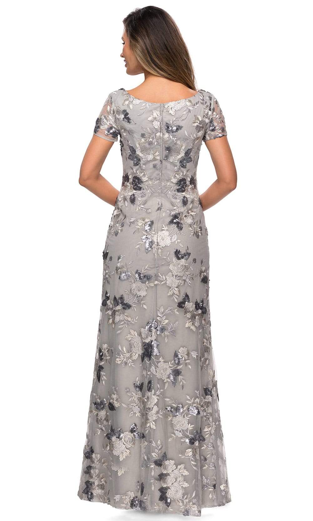 La Femme - 27991 Sequined Floral Lace Sheath Dress Mother of the Bride Dresses