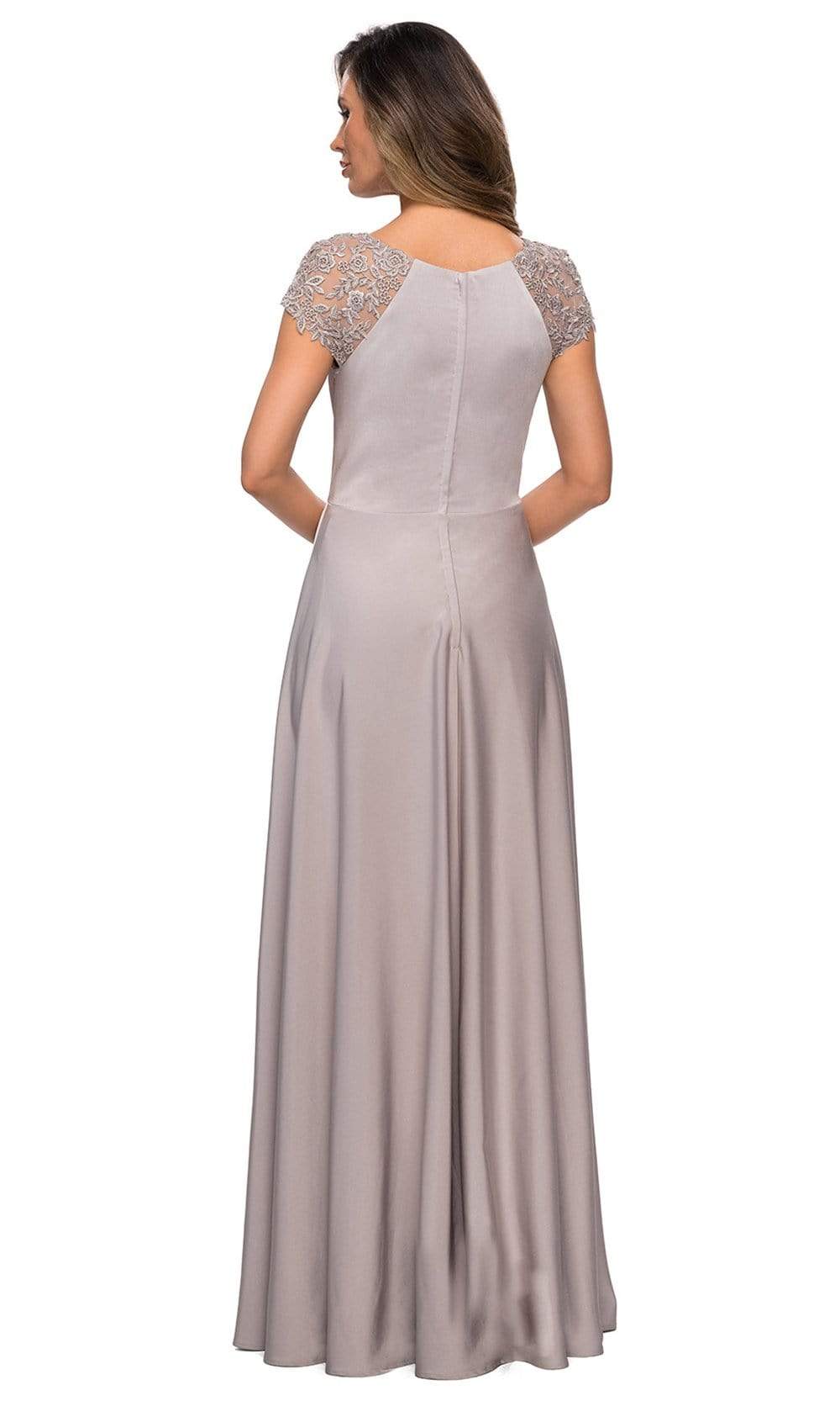 La Femme - 28100 Lace Jewel Neck A-Line Dress Mother of the Bride Dresses