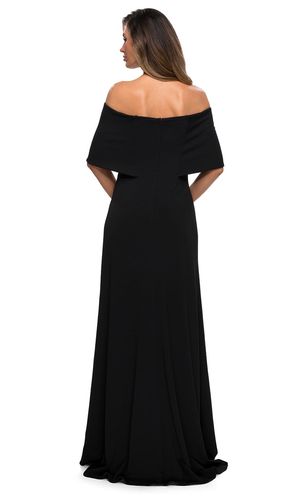 La Femme - 28209 Off Shoulder Column Evening Dress Mother of the Bride Dresses
