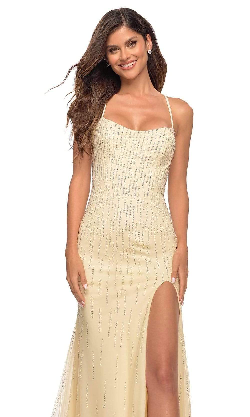 La Femme - 28622 Scoop Neck Beaded Tulle Gown Special Occasion Dress