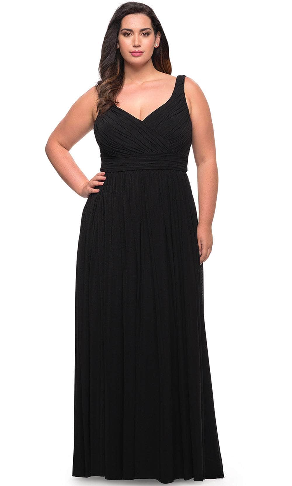 La Femme 29075 - Ruched Sleeveless Prom Gown Special Occasion Dress