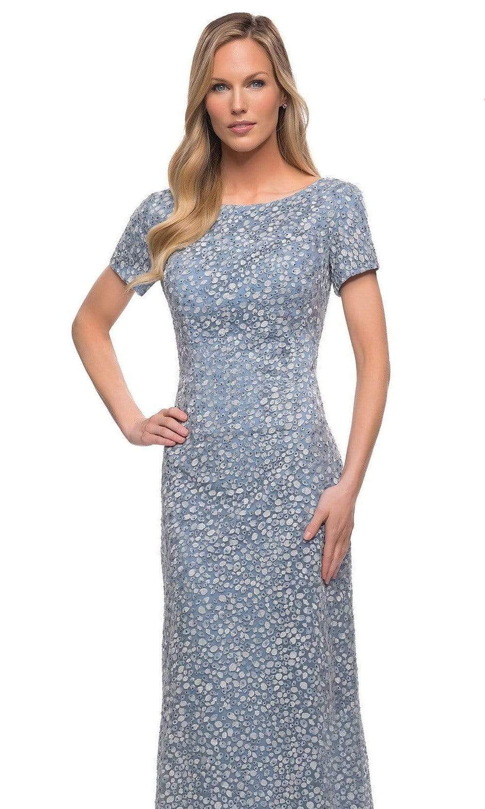 La Femme - 29134 Modest Embroidered A-line Dress Mother of the Bride Dresses