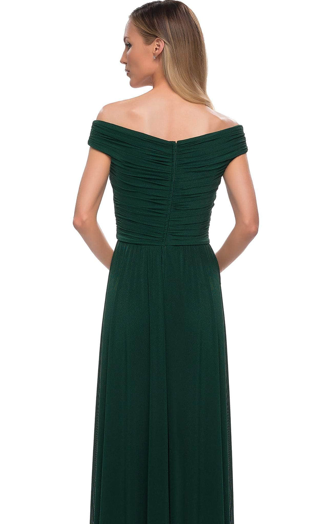 La Femme - 29168 Off Shoulder Ruched Evening Dress Mother of the Bride Dresses