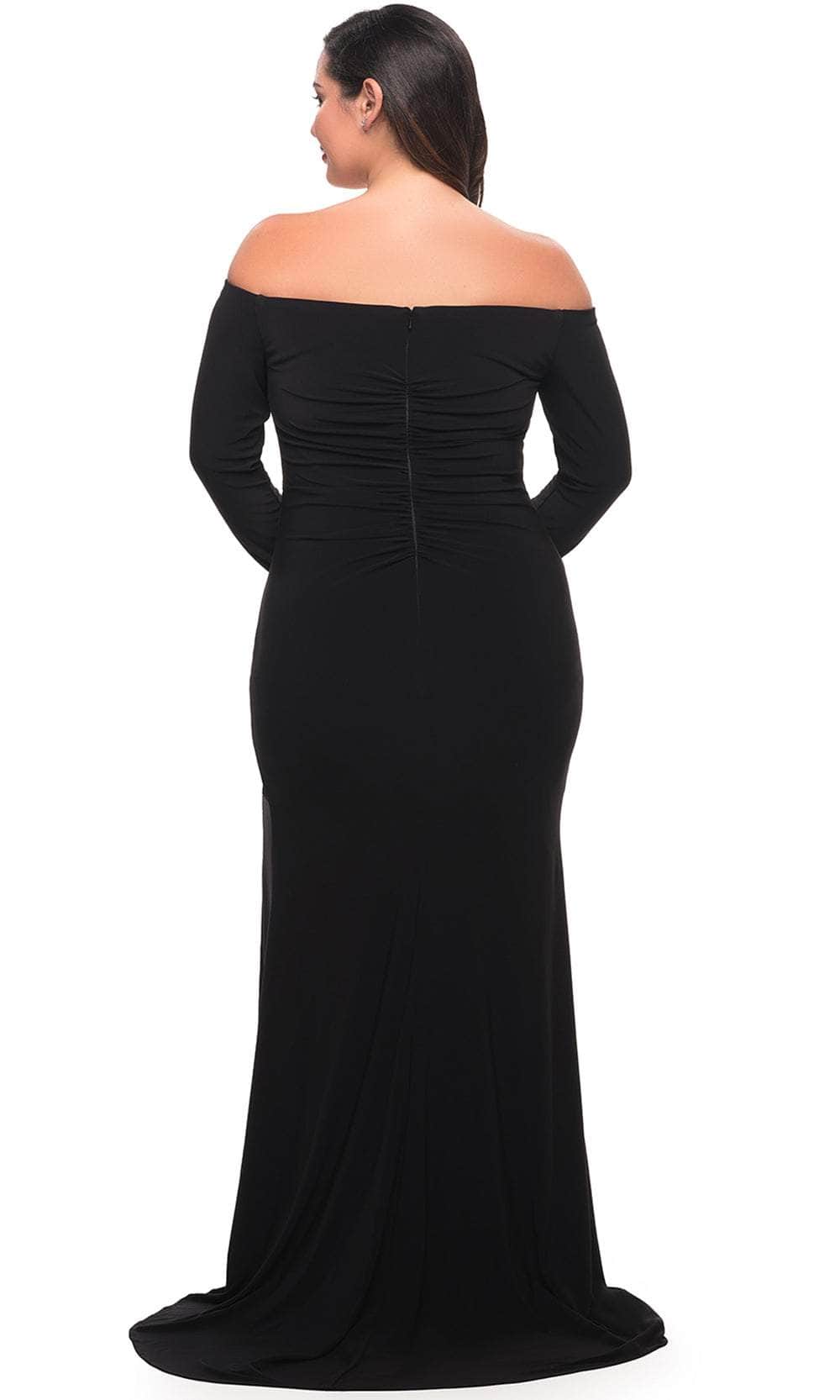 La Femme 29530 - Off Shoulder Long Sleeved Prom Dress Special Occasion Dress
