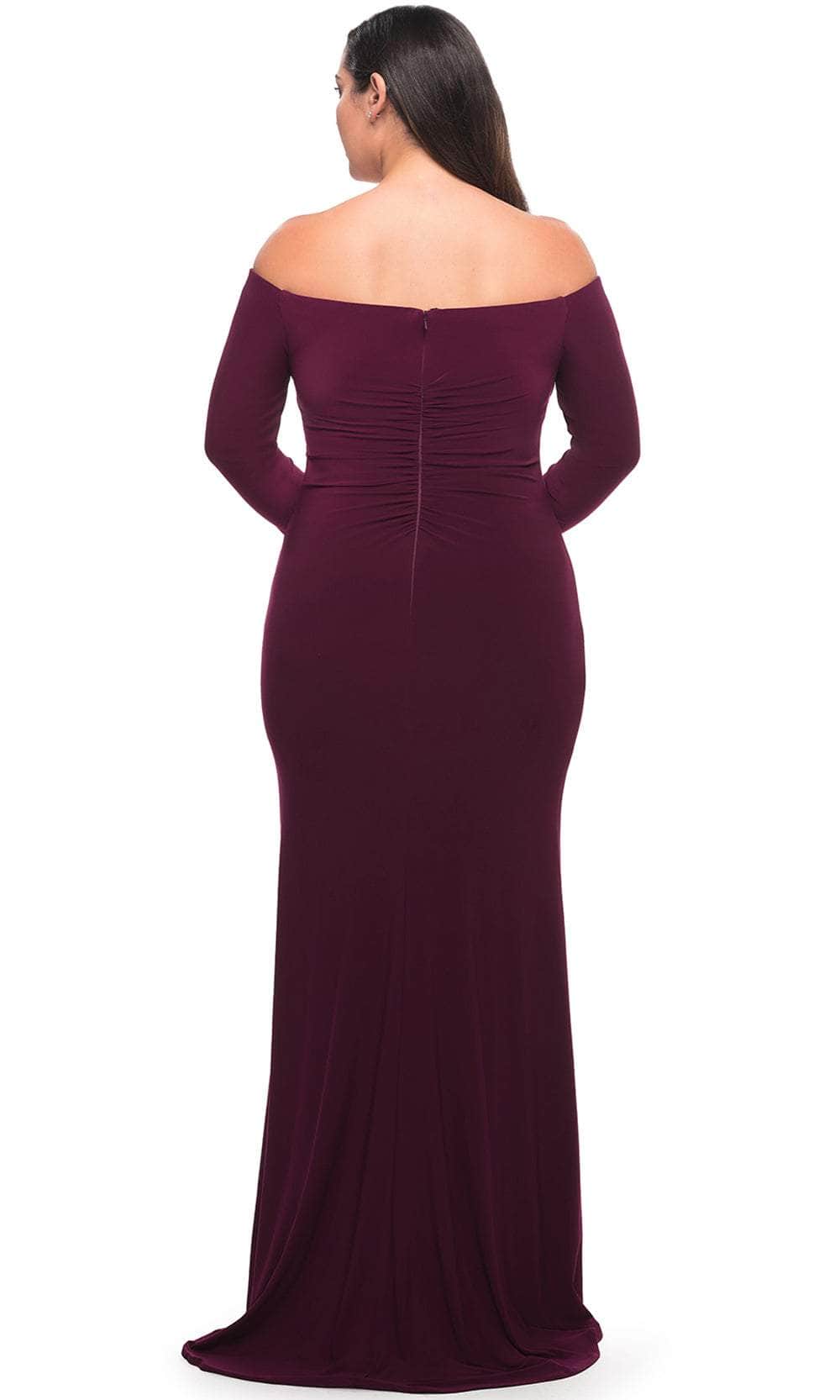 La Femme 29530 - Off Shoulder Long Sleeved Prom Dress Special Occasion Dress