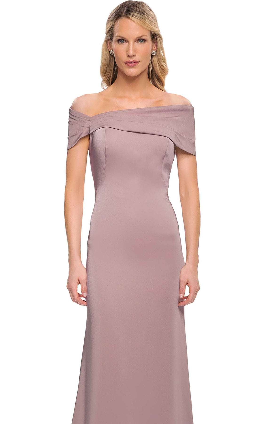 La Femme - 29537 Fitted Off Shoulder Evening Dress Mother of the Bride Dresses