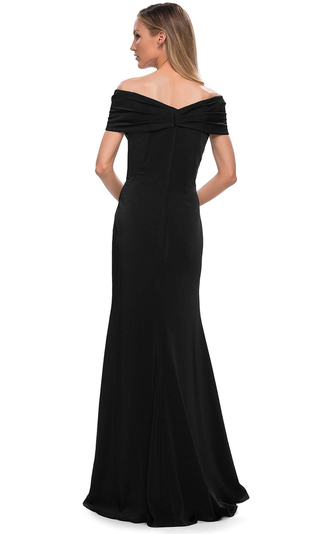 La Femme - 29537 Fitted Off Shoulder Evening Dress Mother of the Bride Dresses