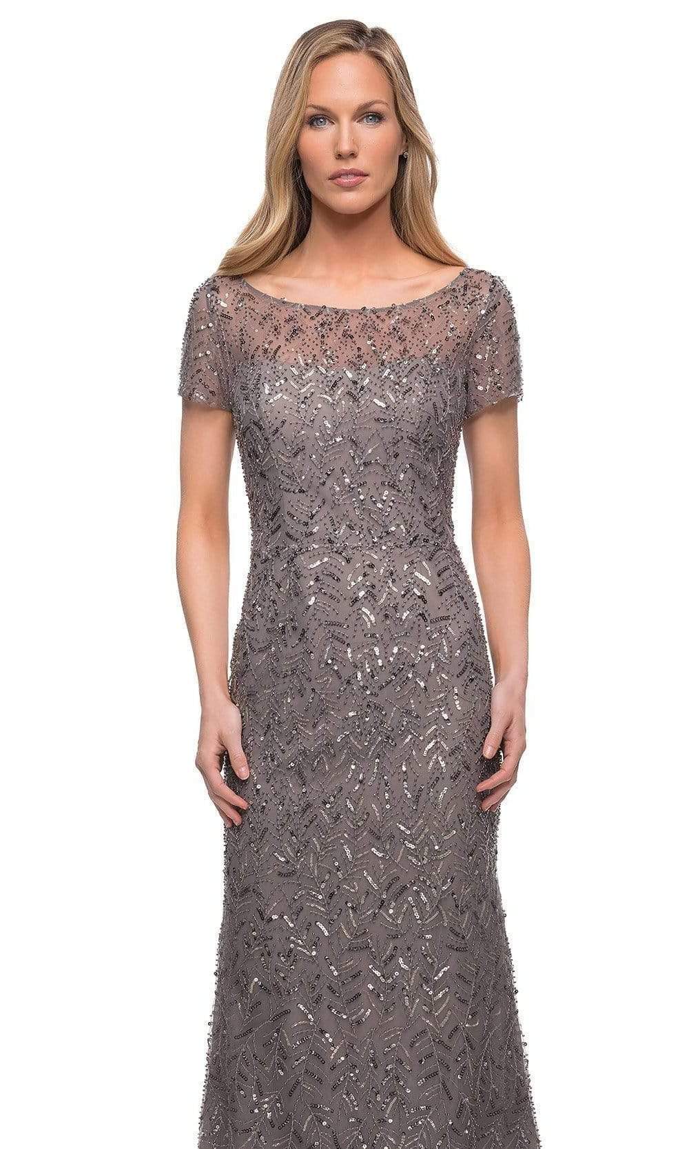 La Femme - 29910 Sequined Formal Long Dress Mother of the Bride Dresses