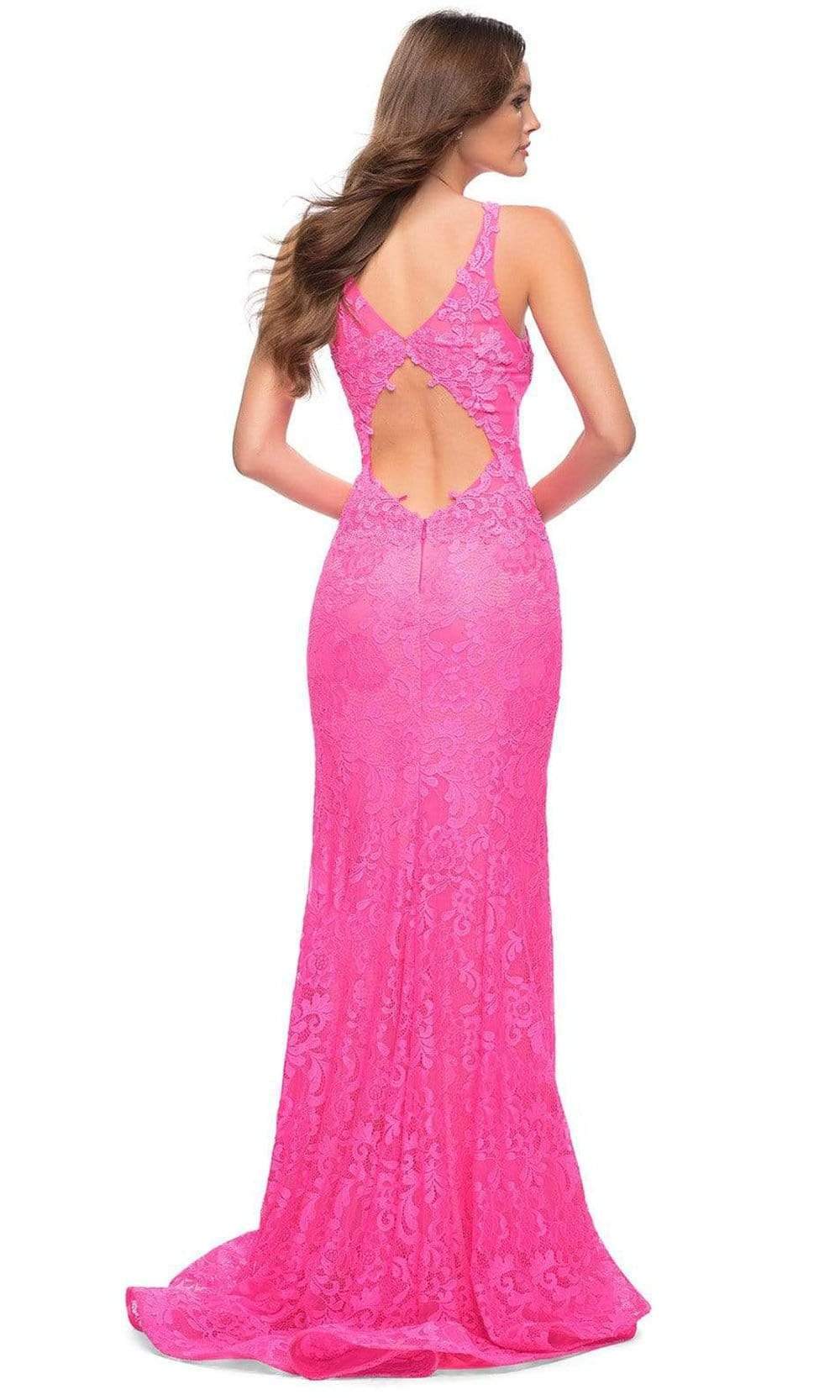 La Femme - 29978 Plunging Neck Embellished Dress Prom Dresses