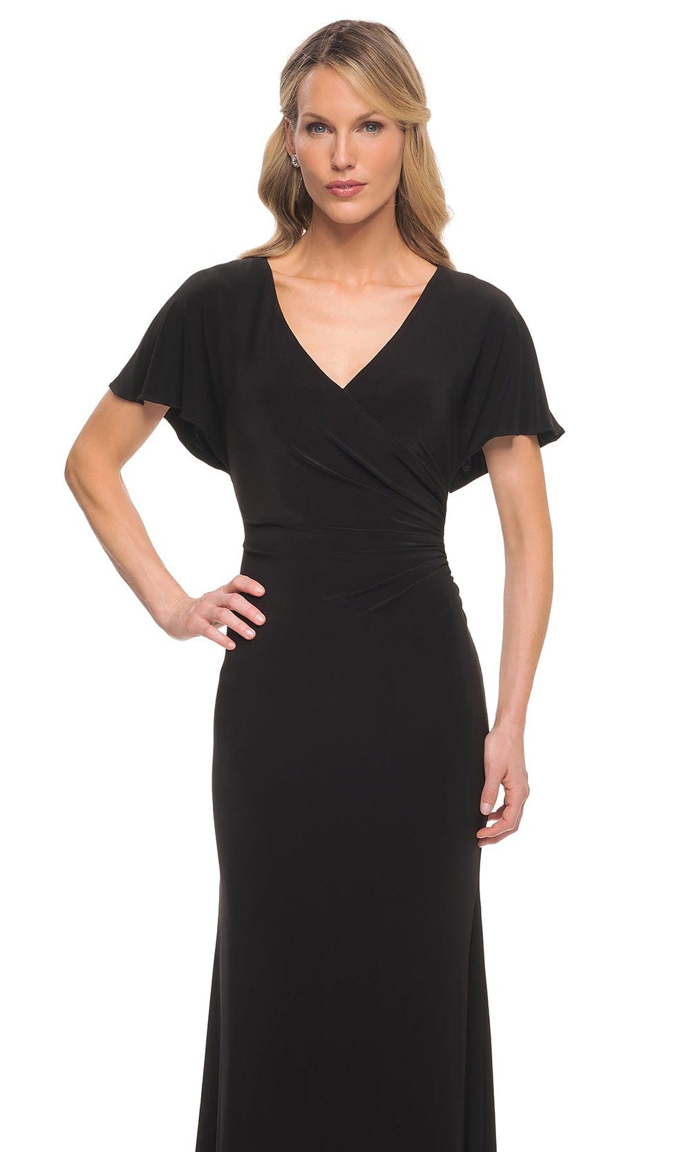 La Femme 29997 - V-Neck Fitted Evening Dress Special Occasion Dress