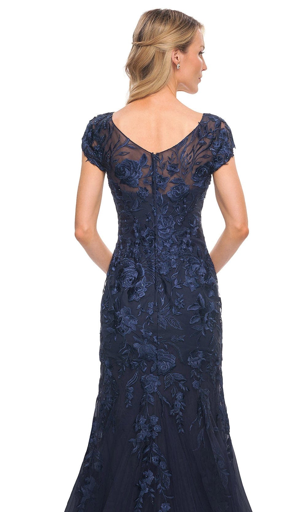 La Femme 30269 - Lace Tulle Mermaid Dress Special Occasion Dress