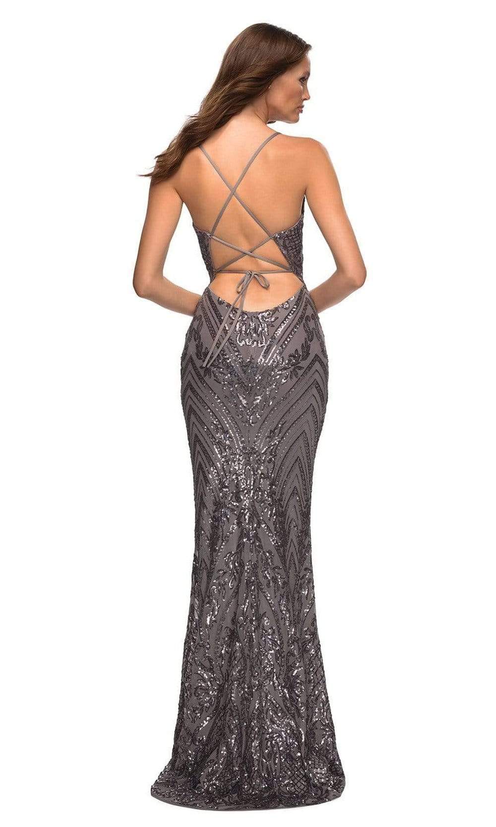 La Femme - 30496 Sequin-Ornate Long Gown Special Occasion Dress