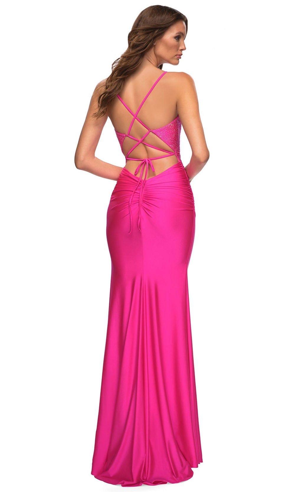 La Femme 30601 - V-Neck Trumpet Evening Dress Special Occasion Dress