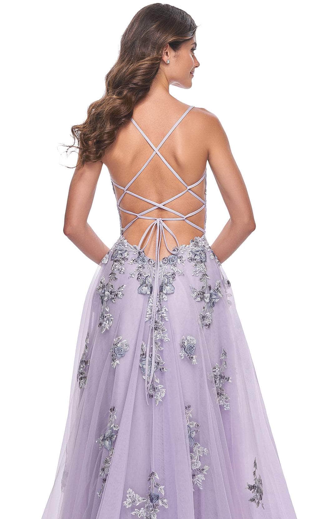 La Femme 32221 - Sleeveless Corset Prom Gown Prom Dresses